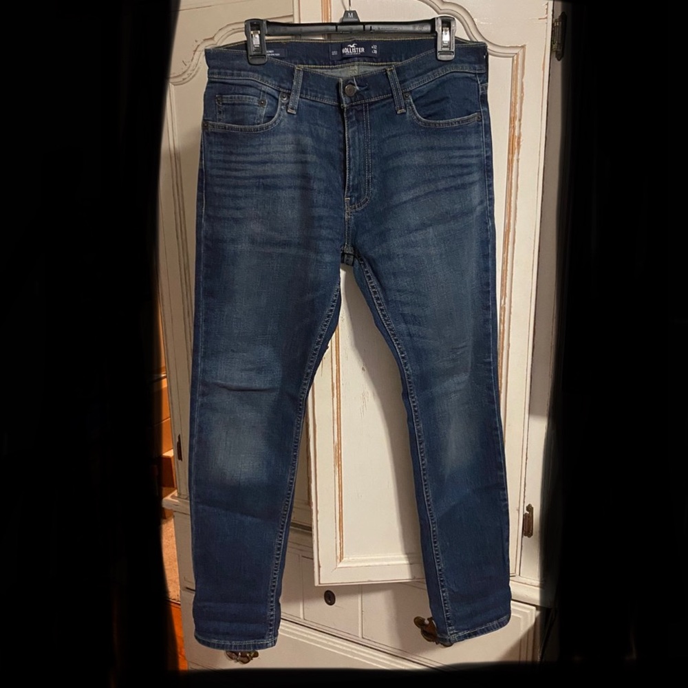 Men’s Hollister Skinny medium blue wash jeans 32x30